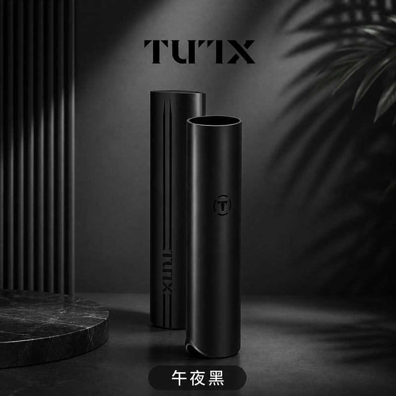 TUTX電子煙主機｜480mAh Type-C 快充｜8W輸出｜通用1代｜顏色-午夜黑